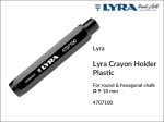 Uchwyt do kredy Lyra Crayon Holder Plastic, średnica: 9-10 mm 