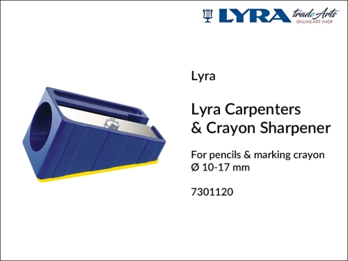 Lyra Crayon-Carpenters Sharpener Ø 10-17 mm, temperówka do ołówków i kredy Ø 10-17 mm Lyra Sharpener, Lyra Sharpener temperówka do ołówków Ø 10-17 mm, Lyra temperówka do kredy Ø 10-17 mm, temperówka, , ołówki, kreda,