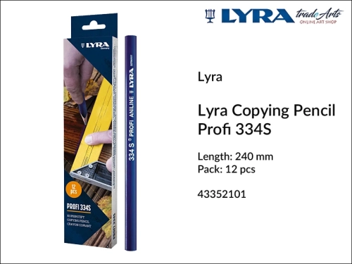 Lyra Carpenter Copying Pencil Profi 334S. ołówek stolarski kopiowy Lyra Copying Pencil Profi 334S, ołówek ciesielski kopiowy Lyra Profi 334S, ołówek kopiowy stolarski, ołówek kopiowy,
