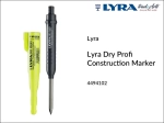 Marker konstrukcyjny, ołówek budowlany konstrukcyjny Lyra Dry Marker