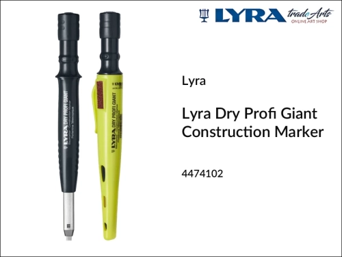 Lyra Construction Marker Dry Profi Giant,  Lyra Dry Profi Giant marker konstrukcyjny z ostrzałką, marker konstrukcyjny z ostrzałką Lyra Dry Profi Giant, marker Lyra Dry Profi Giant z ostrzałką,