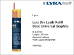 Wkłady grafitowe kolorowe Lyra Dry Leads Refill Basic Universal do markera Lyra Dry, opak. 12 grafitów 