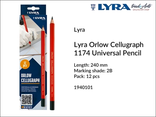 Lyra Orlow Cellugraph 1174 Universal Pencil, ołówek do znakowania uniwersalny Lyra Orlow Cellugraph 1174, Lyra Orlow Cellugraph 1174 ołówek do znakowania uniwersalny, ołówek do znakowania, ołówek budowlany, Lyra Cellugraph Pencil,