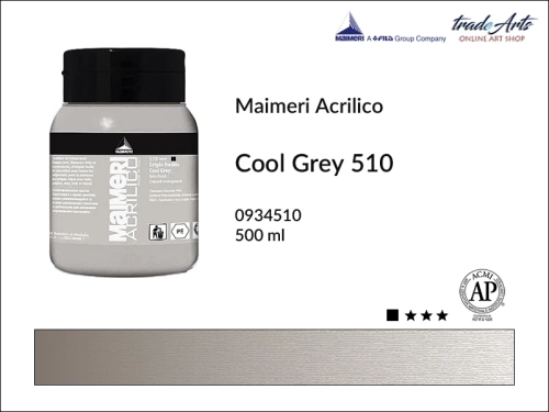 Farba akrylowa Cool Grey 510 Maimeri Acrilico opak. 500 ml, Maimeri Acrilico farba akrylowa Cool Grey 510 opak. 500 ml,  farba akrylowa w tubach, farby akrylowe Maimeri Acrilico, Maimeri Acrilico, tradearts,