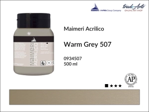 Farba akrylowa Maimeri Acrilico, kolor: Warm Grey 507, opak. 500 ml 
