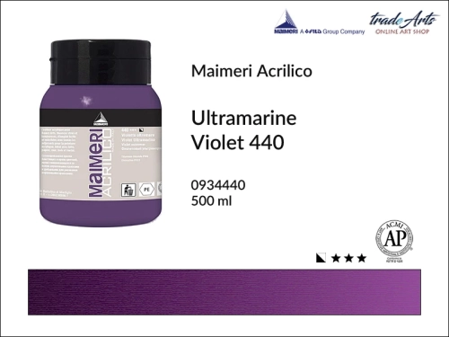 Farba akrylowa Ultramarine Violet 440 Maimeri Acrilico opak. 500 ml, Maimeri Acrilico farba akrylowa Ultramarine Violet 440 opak. 500 ml,  farba akrylowa w tubach, farby akrylowe Maimeri Acrilico, Maimeri Acrilico, tradearts,