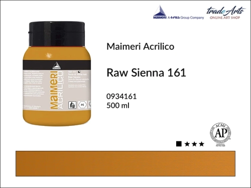 Farba akrylowa Raw Sienna 161 Maimeri Acrilico opak. 500 ml, Maimeri Acrilico farba akrylowa Raw Sienna 161 opak. 500 ml,  farba akrylowa w tubach, farby akrylowe Maimeri Acrilico, Maimeri Acrilico, tradearts,