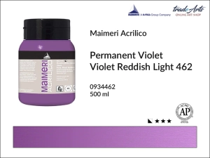 Farba akrylowa Maimeri Acrilico, kolor: Permanent Violet Reddish Light 462, opak. 500 ml