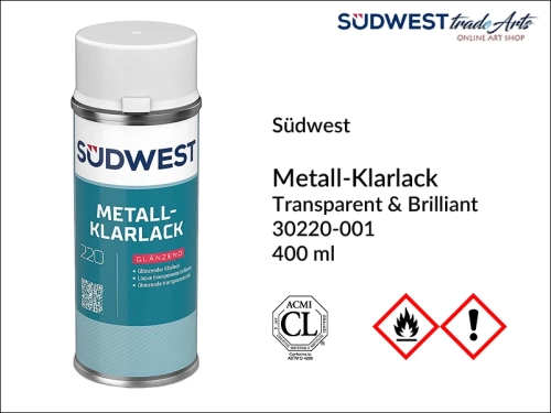 Südwest Metall-Klarlack Brilliant lakier ochronny w aerozolu do metali, lakier ochronny do metali kolorowych, lakier ochronny błyszczący do metali, ochrona metali, szlagmetal, metale kolorowe, lakier ochronny, Südwest lakier ochronny do ikon,