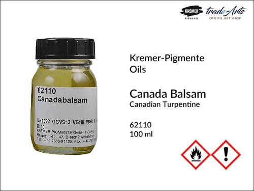 Balsam kanadyjski Kremer-Pigmente, terpentyna kanadyjska Kremer-Pigmente, Kremer-Pigmente - balsam kanadyjski, Kremer-Pigmente - terpentyna kanadyjska, balsam, terpentyna, tradearts,