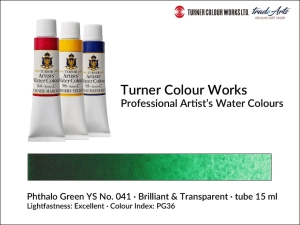 Farba akwarelowa Turner Artist's Watercolour, kolor: Phthalo Green Yellow Shade 041, tuba 15 ml 