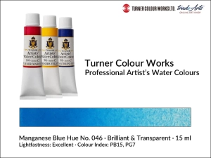  Farba akwarelowa Turner Artist's Watercolour, kolor: Manganese Blue Hue 046, tuba 15 ml 