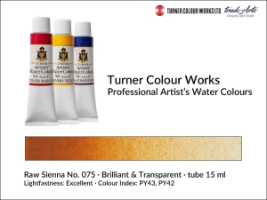  Farba akwarelowa Turner Artist's Watercolour, kolor: Raw Sienna 075, tuba 15 ml