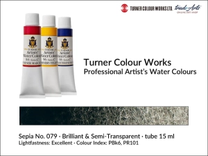  Farba akwarelowa Turner Artist's Watercolour, kolor: Sepia 079, tuba 15 ml 