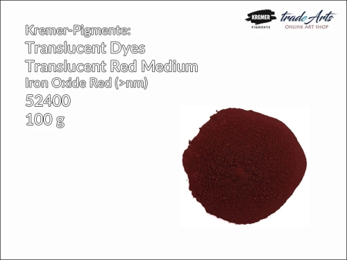 Translucent Red Medium 52400 Kremer-Pigmente, Kremer-Pigmente pigment laserunkowy czerwony średni 52400,  pigmenty laserunkowe Kreme-Pigmente, laserunek Red Medium 52400 Kremer-Pigmente, pigmenty przezroczyste,