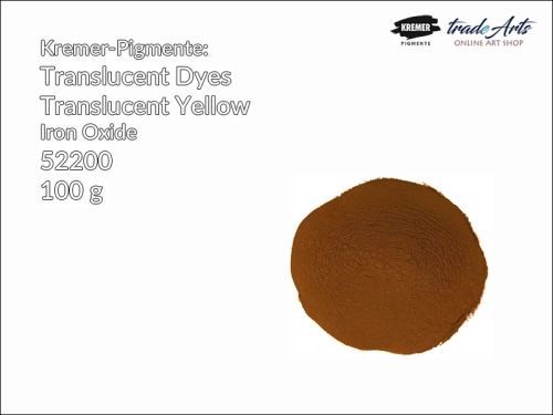 Translucent Yellow 52200 Kremer-Pigmente, Kremer-Pigmente pigment laserunkowy żółty 52200,  pigmenty laserunkowe Kreme-Pigmente, laserunek Yellow 52200 Kremer-Pigmente, pigmenty przezroczyste,