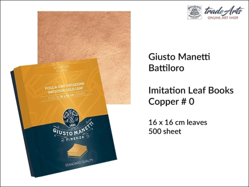 Miedź w płatkach 16 x 16 cm Giusto Manetti, Giusto Manetti miedź w płatkach 16 x 16 cm, konserwatorstwo, złocenia, miedź, szlagmetale, imitacja metali w płatkach, zdobienie, mikstion, tradearts,