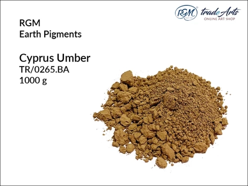Pigment ziemny Cyprus Umber 265 RGM, RGM - pigment ziemny Cyprus Umber 265, pigmenty ziemne RGM, pigmenty naturalne, pigmenty RGM, pigment ziemny, pigment, RGM Earth Pigments, RGM,  tradearts,