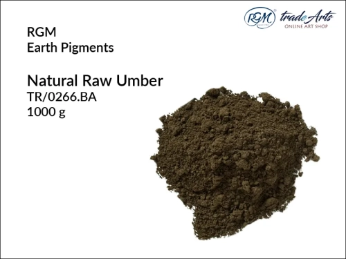 Pigment ziemny Natural Raw Umber 266 RGM, RGM - pigment ziemny Natural Raw Umber 266, pigmenty ziemne RGM, pigmenty naturalne, pigmenty RGM, pigment ziemny, pigment, RGM Earth Pigments, RGM,  tradearts,