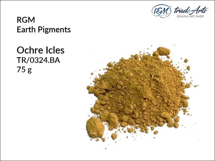 Pigment ziemny Ochre Icles 324 RGM, RGM - pigment ziemny Ochre Icles 324, pigmenty ziemne RGM, pigmenty naturalne, pigmenty RGM, pigment ziemny, pigment, RGM Earth Pigments, RGM,  tradearts,