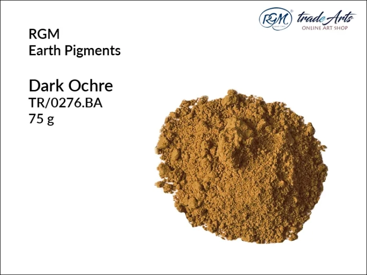 Pigment ziemny Dark Ochre 276 RGM, RGM - pigment ziemny Dark Ochre 276, pigmenty ziemne RGM, pigmenty naturalne, pigmenty RGM, pigment ziemny, pigment, RGM Earth Pigments, RGM,  tradearts,