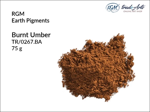 Pigment ziemny Burnt Umber 267 RGM, RGM - pigment ziemny Burnt Umber 267, pigmenty ziemne RGM, pigmenty naturalne, pigmenty RGM, pigment ziemny, pigment, RGM Earth Pigments, RGM,  tradearts,