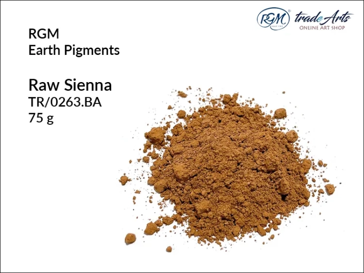 Pigment ziemny Raw Sienna 263 RGM, RGM - pigment ziemny Raw Sienna 263, pigmenty ziemne RGM, pigmenty naturalne, pigmenty RGM, pigment ziemny, pigment, RGM Earth Pigments, RGM,  tradearts,