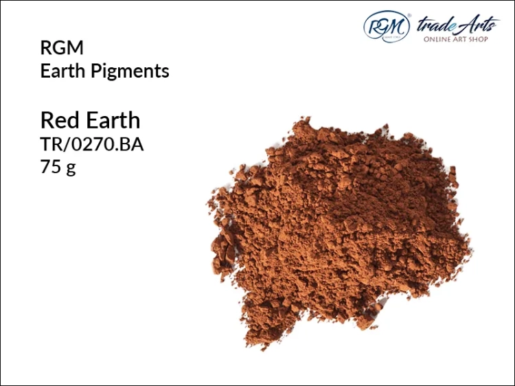 Pigment ziemny Red Earth 270 RGM, RGM - pigment ziemny Red Earth 270, pigmenty ziemne RGM, pigmenty naturalne, pigmenty RGM, pigment ziemny, pigment, RGM Earth Pigments, RGM,  tradearts,