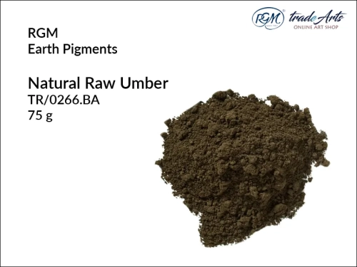 Pigment ziemny Natural Raw Umber 266 RGM, RGM - pigment ziemny Natural Raw Umber 266, pigmenty ziemne RGM, pigmenty naturalne, pigmenty RGM, pigment ziemny, pigment, RGM Earth Pigments, RGM,  tradearts,