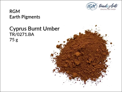 Pigment ziemny Cyprus Burnt Umber 271 RGM, RGM - pigment ziemny Cyprus Burnt Umber 271, pigmenty ziemne RGM, pigmenty naturalne, pigmenty RGM, pigment ziemny, pigment, RGM Earth Pigments, RGM,  tradearts,