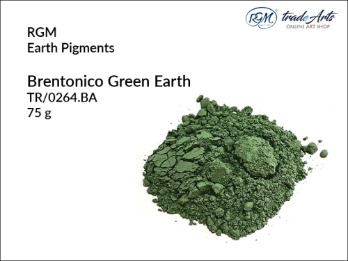Pigment ziemny Brentonico Green Earth 264 RGM, RGM - pigment ziemny Brentonico Green Earth 264, pigmenty ziemne RGM, pigmenty naturalne, pigmenty RGM, pigment ziemny, pigment, RGM Earth Pigments, RGM,  tradearts,