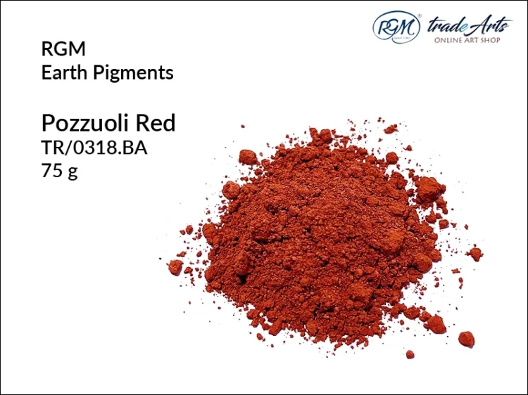Pigment ziemny Pozzuoli Red 318 RGM, RGM - pigment ziemny Pozzuoli Red 318, pigmenty ziemne RGM, pigmenty naturalne, pigmenty RGM, pigment ziemny, pigment, RGM Earth Pigments, RGM,  tradearts,