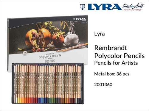 Lyra Rembrandt Polycolor kredki artystyczne ołówkowe, kredki artystyczne Lyra Rembrandt Polycolor, kredki artystyczne w kasecie Lyra Rembrandt, kredki artystyczne, kredki w ołówku Lyra Rembrandt Polycolor, tradearts,