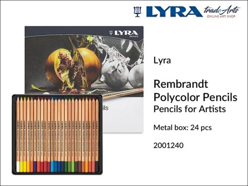 Lyra Rembrandt Polycolor kredki artystyczne ołówkowe, kredki artystyczne Lyra Rembrandt Polycolor, kredki artystyczne w kasecie Lyra Rembrandt, kredki artystyczne, kredki w ołówku Lyra Rembrandt Polycolor, tradearts,