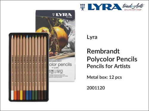 Lyra Rembrandt Polycolor kredki artystyczne ołówkowe, kredki artystyczne Lyra Rembrandt Polycolor, kredki artystyczne w kasecie Lyra Rembrandt, kredki artystyczne, kredki w ołówku Lyra Rembrandt Polycolor, tradearts,