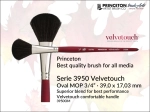 Pędzel uniwersalny okrągły MOP Princeton Velvetouch 3950 Synthetic Blend Oval MOP, rozmiar  0,75"