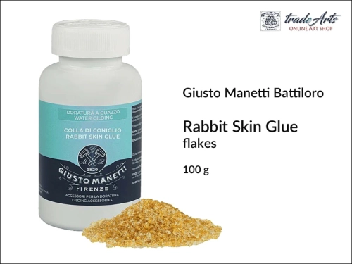 Rabbit Skin Glue Giusto Manetti Battiloro, klej skórny króliczy Giusto Manetti Battiloro, Giusto Manetti klej skórny króliczy w płatkach, klej króliczy do pozłotnictwa, pozłotnictwo, kleje, klej króliczy, Giusto Manetti Battiloro, Manetti,
