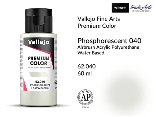Vallejo Premium Airbrush Color farby fosforyzujące do aerografów, Vallejo Premium Airbush Color farba Phosphorescent 040, farby do aerografów, farby Premium Airbrush Color, aerograf, farby akrylowe,