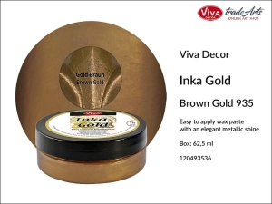 Farba metaliczna Inka-Gold Viva Decor, kolor: Gold Brown 935, opak. 62,50 g