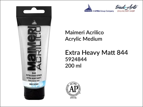 Extra Heavy Matt Gel 844 Maimeri Acrilico, Maimeri Acrilico - żel matowy gęsty Extra Heavy Matt Gel 844 do farb akrylowych, żel, werniks matowy gęsty 844 do akryli, werniks matowy gęsty 844 Maimeri Acrilico,