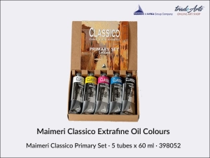 Zestaw farb olejnych Maimeri Classico Primary Set Cardboard Box, 5 tub x 60 ml