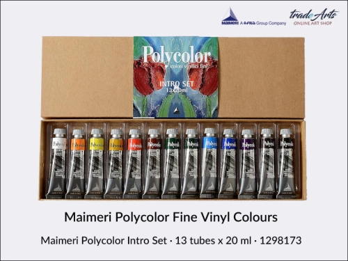 Zestaw farb akrylowych Polycolor Intro Set 13 x 20 ml, Polycolor Intro Set - zestaw farb akrylowych 13 x 20 ml, Polycolor - zestawy farb akrylowych, farby akrylowe, zestawy farb akrylowych, Polycolor, tradearts,