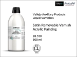 Werniks satynowy odwracalny do farb akrylowych Vallejo Satin Removable Acrylic Varnish, opak. 500 ml