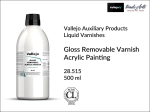 Werniks błyszczący odwracalny do farb akrylowych Vallejo Gloss Removable Acrylic Varnish, opak. 500 ml