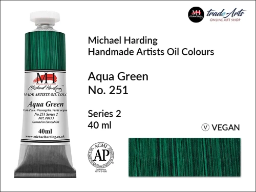 MH Oil Colours Aqua Green 251_wynik.webpMichael Harding Artists Oil Colours Aqua Green 251, farba olejna Aqua Green 251 Michael Harding, Michael Harding - farba olejna Aqua Green 251, farby olejne Michael Harding,