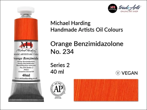 MH Oil Colours Orange Benzimidazolone 234_wynik.webpMichael Harding Artists Oil Colours Orange Benzimidazolone 234, farba olejna Orange Benzimidazolone 234 Michael Harding, Michael Harding - farba olejna Orange Benzimidazolone 234,