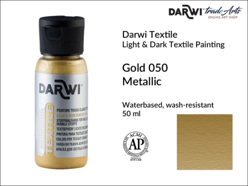 Darwi Textile Gold 050 Metallic  50 ml_wynik.webp