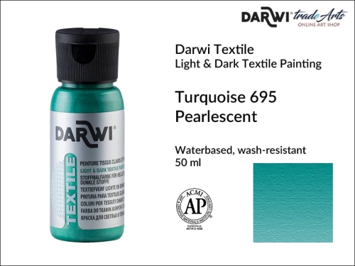 Darwi Textile Turquoise 695 Pearlescent  50 ml_wynik.webp
