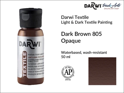 Darwi Textile Dark Brown 805 Opaque  50 ml_wynik.webp