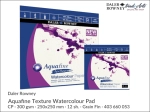 Blok akwarelowy Daler-Rowney Aquafine Texture Watercolour Pad, CP, 300 gsm, 12 ark. 250 x  250 mm